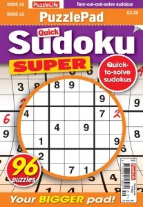 PuzzleLife PuzzlePad Sudoku Super - Is. 62 2026