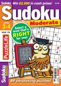PuzzleLife Sudoku Moderate - Is. 118 2026