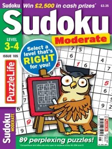 PuzzleLife Sudoku Moderate - Is. 105 2025